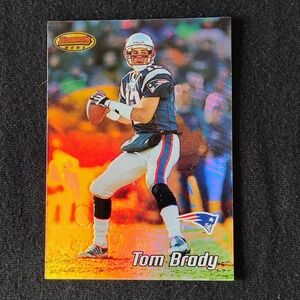 2002 Bowman's Best  Tom Brady #71 New England Patriots NFL Football Trading Card